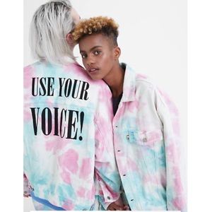 NWT Levi’s Pride Tie-Dye Trucker Jacket